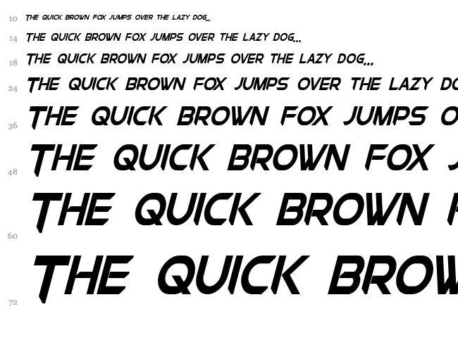 Chromia font waterfall